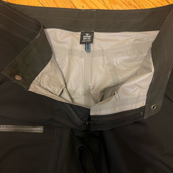 KUHL Mens Jetstream Rain Pant 36x32 Performance Waterproof 100% Nylon Ankle Zip - Picture 10 of 16